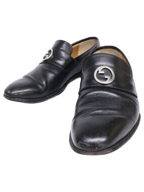 Gucci Interlocking Leather Loafers
